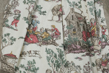 Load image into Gallery viewer, Multicolor Pastoral Toile Custom Lined Drapery Panels 4 Panel Set 88 Inch