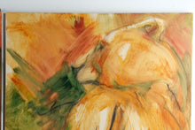 Load image into Gallery viewer, Original Signed Lion and Lioness Diptych Acrylic Paintings on Canvas Pair 30 x 40
