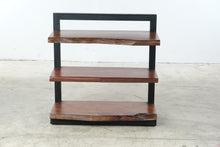 Load image into Gallery viewer, Jofran Nature's Edge Solid Acacia Live Edge 3-Shelf Bookcase with Iron Frame