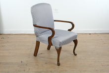 Load image into Gallery viewer, Light Blue Upholstered Accent Armchair with Cabriole Legs