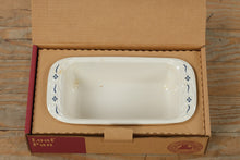 Load image into Gallery viewer, Longaberger Woven Traditions Classic Blue Loaf Pan – 1998 Stoneware – Original Box