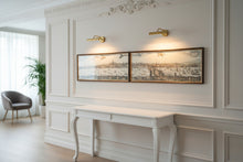 Load image into Gallery viewer, Vintage London Thames Panorama Framed Wall Art Set After Wenceslaus Hollar