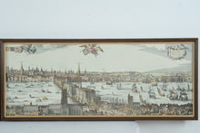 Load image into Gallery viewer, Vintage London Thames Panorama Framed Wall Art Set After Wenceslaus Hollar