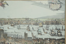 Load image into Gallery viewer, Vintage London Thames Panorama Framed Wall Art Set After Wenceslaus Hollar