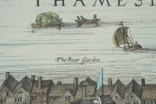 Load image into Gallery viewer, Vintage London Thames Panorama Framed Wall Art Set After Wenceslaus Hollar