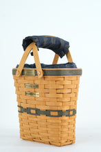 Load image into Gallery viewer, Longaberger Collectors Club Charter Member Basket with Padded Handle 1996 1998 1999