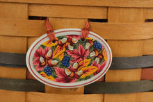 Load image into Gallery viewer, Longaberger 1995 Shades of Autumn Basket of Plenty with Liner and Protector