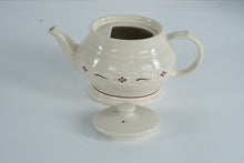 Load image into Gallery viewer, Longaberger Woven Traditions Red Teapot with Lid – Handcrafted USA Pottery
