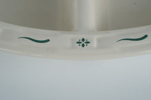 Load image into Gallery viewer, Longaberger Woven Traditions Classic Green 13” Oval Divided Vegetable Bowl