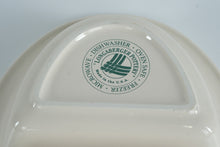 Load image into Gallery viewer, Longaberger Woven Traditions Classic Green 13” Oval Divided Vegetable Bowl