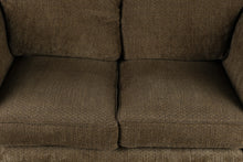 Load image into Gallery viewer, Loren Mitchell Collection Brown Chenille Loveseat