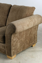 Load image into Gallery viewer, Loren Mitchell Collection Brown Chenille Loveseat