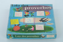 Load image into Gallery viewer, Loto des Proverbes Vintage French Educational Game by Fernand Nathan