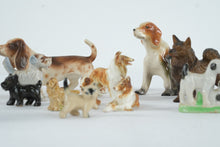 Load image into Gallery viewer, Vintage Ceramic Dog Figurines Lot Mixed Breeds Japan Occupied Style
