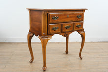 Load image into Gallery viewer, Solid Cherry Lowboy Chest with Inlaid Top and Cabriole Legs