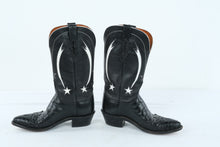Load image into Gallery viewer, Lucchese 1883 N7367 Black Exotic Leather Shooting Star Cowboy Boots 7B