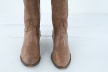 Load image into Gallery viewer, Lucchese Handmade L7823 Brown Leather Western Cowboy Boots Womens 6 5 B