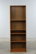 Load image into Gallery viewer, Mid-Century Modern Teak Narrow Bookcase with Adjustable Shelving