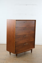 Load image into Gallery viewer, Mid Century Modern Walnut 5 Drawer Chest Marina Del Rey Dresser