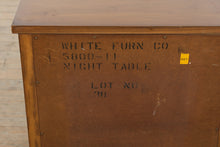 Load image into Gallery viewer, White Furniture Co MCM Solid Wood Nightstand 3 Drawer Bedside Table