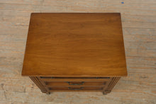 Load image into Gallery viewer, White Furniture Co MCM Solid Wood Nightstand 3 Drawer Bedside Table