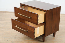 Load image into Gallery viewer, Northridge Home Marina Del Rey Walnut Nightstand with USB and Power Outlets
