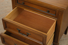 Load image into Gallery viewer, White Furniture Co MCM Solid Wood Nightstand 3 Drawer Bedside Table