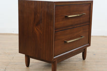 Load image into Gallery viewer, Northridge Home Marina Del Rey Walnut Nightstand with USB and Power Outlets