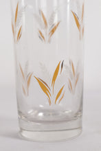 Load image into Gallery viewer, Vintage Gold Wheat Highball Glasses Set of 8 With Gold Rim