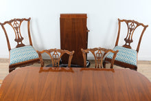 Load image into Gallery viewer, Councill Craftsmen Style Mahogany Double Pedestal Dining Table with 8 Chippendale Chairs