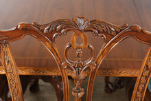 Load image into Gallery viewer, Councill Craftsmen Style Mahogany Double Pedestal Dining Table with 8 Chippendale Chairs
