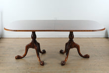 Load image into Gallery viewer, Councill Craftsmen Style Mahogany Double Pedestal Dining Table with 8 Chippendale Chairs