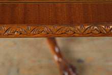 Load image into Gallery viewer, Councill Craftsmen Style Mahogany Double Pedestal Dining Table with 8 Chippendale Chairs