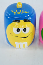 Load image into Gallery viewer, M and M Character Cookie Jar Set Yellow and Green Galerie 2003