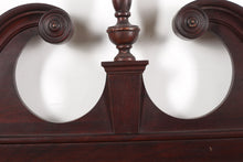 Load image into Gallery viewer, Mahogany Chippendale Mirror with Broken Arch and Center Finial - 25" x 45"
