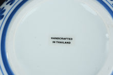 Load image into Gallery viewer, Blue & White Floral Porcelain Bud Vase Round Chinoiserie Style 5"
