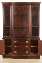 Load image into Gallery viewer, Mahogany China Cabinet Hutch Traditional Glass Display Cabinet