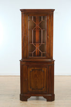 Load image into Gallery viewer, Henkel Harris Genuine Mahogany Illuminated Corner China Cabinet – Style 1112 HL
