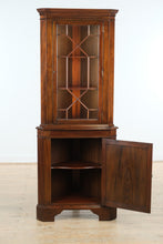 Load image into Gallery viewer, Henkel Harris Genuine Mahogany Illuminated Corner China Cabinet – Style 1112 HL