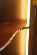 Load image into Gallery viewer, Henkel Harris Genuine Mahogany Illuminated Corner China Cabinet – Style 1112 HL