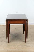 Load image into Gallery viewer, Vintage Mahogany Gateleg Drop Leaf Dining Table with Dual 24 Inch Leaves
