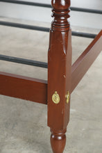 Load image into Gallery viewer, King Size Solid Mahogany Poster Bed with Short Post Footboard