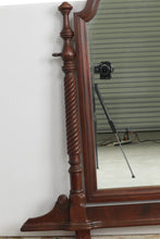 Load image into Gallery viewer, Mahogany Vanity Dome Top Mirror with Connecting Frame