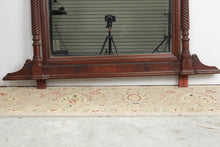 Load image into Gallery viewer, Mahogany Vanity Dome Top Mirror with Connecting Frame