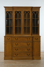 Load image into Gallery viewer, Elegant Mahogany China Cabinet with Pull-Out Writing Desk