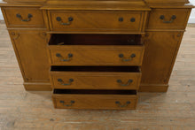 Load image into Gallery viewer, Elegant Mahogany China Cabinet with Pull-Out Writing Desk