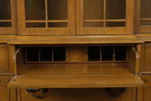 Load image into Gallery viewer, Elegant Mahogany China Cabinet with Pull-Out Writing Desk