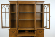 Load image into Gallery viewer, Elegant Mahogany China Cabinet with Pull-Out Writing Desk