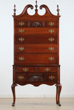 Load image into Gallery viewer, Mahogany Philadelphia Style Tall Boy Dresser