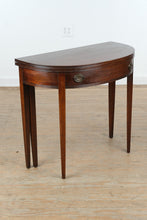 Load image into Gallery viewer, Vintage Mahogany Flip-Top Console Game Table